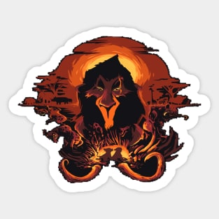 Scar art Sticker